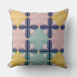 Coussin Motif géométrique aux couleurs vives