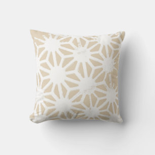 Coussin Motif géométrique beige