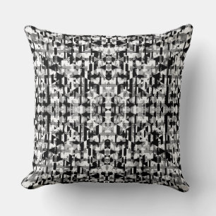 Coussin Motif géométrique blanc blanc mou