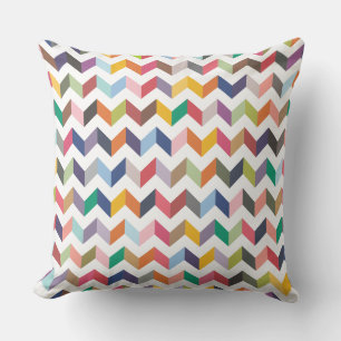Coussin Motif Géométrique Chevron Arrow Triangles