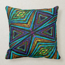 Motif géométrique coloré de style tribal