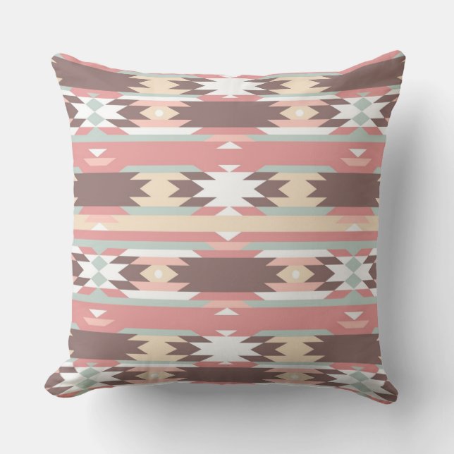 Coussin Motif géométrique dans le style aztèque 2 (Recto)