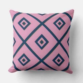 Coussin Motif géométrique de grille de diamant