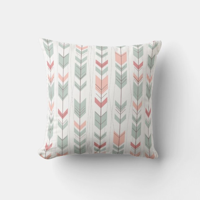 Coussin Motif géométrique de style rétro (Recto)