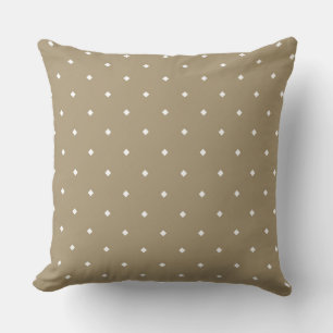 Coussin Motif géométrique diamant moderne sur beige