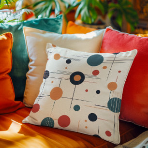 Coussin Motif géométrique du milieu du siècle