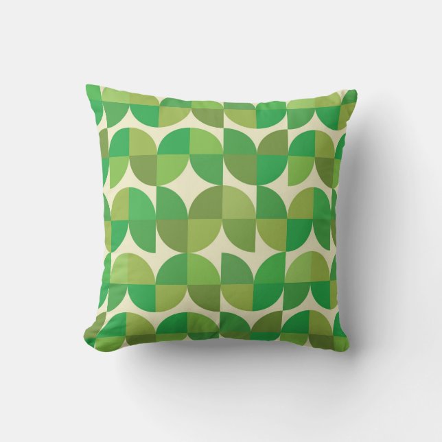 Coussin Motif géométrique moderne du milieu du siècle mode (Recto)