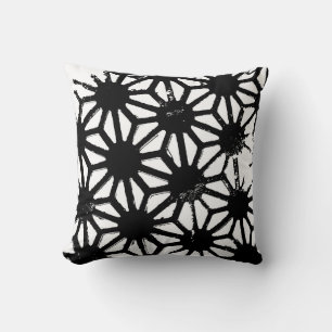 Coussin Motif géométrique noir