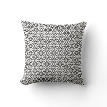 Motif géométrique noir et argent blanc