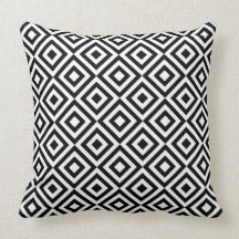 Motif géométrique noir et blanc de diamant