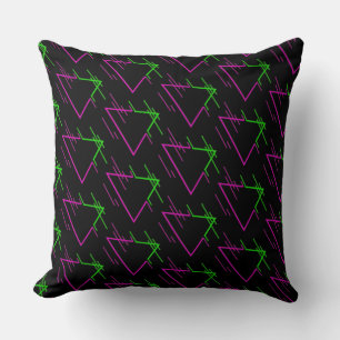 Coussin Motif géométrique Retro Neon