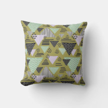 Motif géométrique triangulaire de style rétro Memp