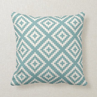 Coussin Motif géométrique Verre bleu