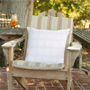 Coussin Motif Gingham Rose Quartz Rose et Rose Pastel