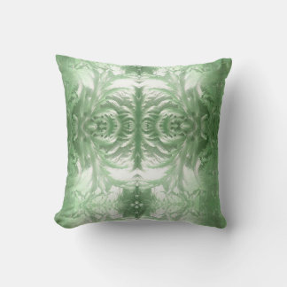 Coussin motif glace vert