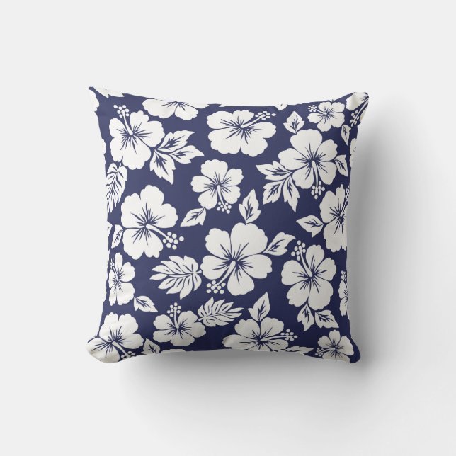 Coussin Motif Hibiscus (Recto)