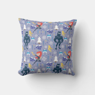 Coussin Motif Hiver Veuve Noire & Panthère Noire