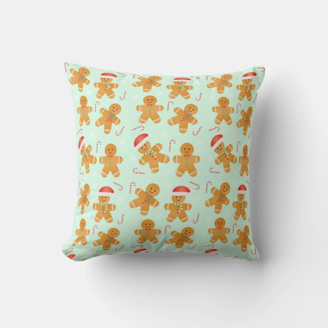 Coussin Motif homme en pain d'épices (Recto)