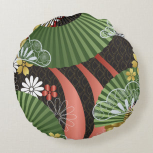 Coussin motif japonais kimono