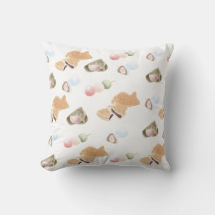 Coussin Motif japonais Wagashi