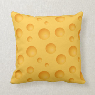 Coussin Motif jaune de fromage