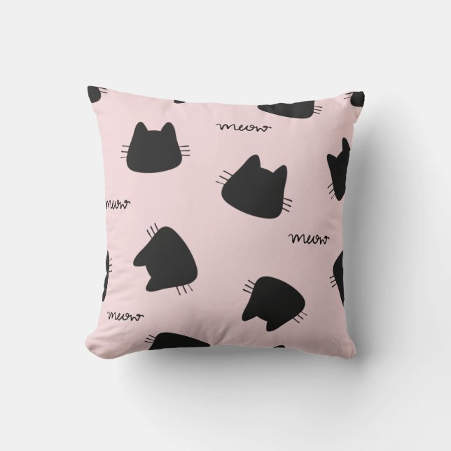 Coussin motif kitty mignon (Recto)