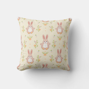 coussin motif lapin