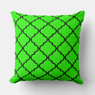 Coussin Motif marocain vert brillant