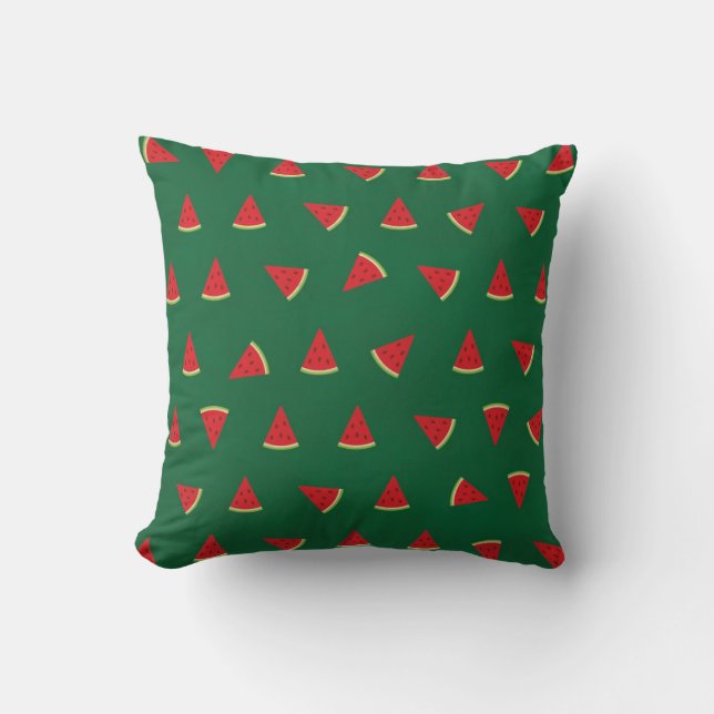 Coussin Motif mignon d'images de pastèque (Recto)