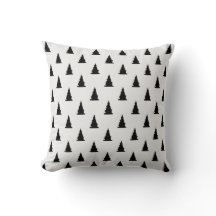 Motif minimaliste noir de Noël sur blanc