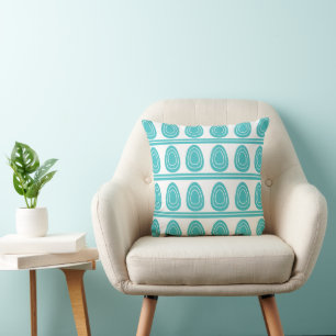 Coussin Motif moderne Blue Happy Easter Eggs