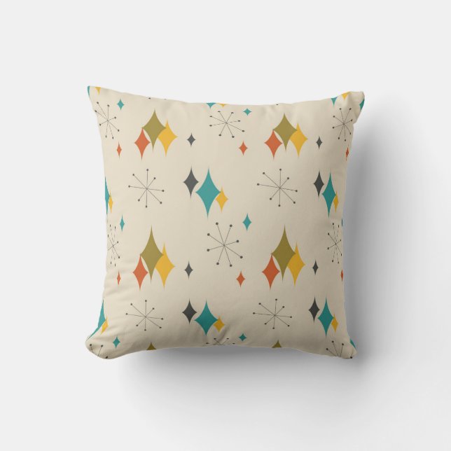 Coussin Motif moderne du milieu du siècle numéro 11 (Recto)