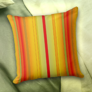 Coussin Motif moderne rayé coloré