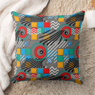 Coussin Motif multicolore abstrait créatif moderne