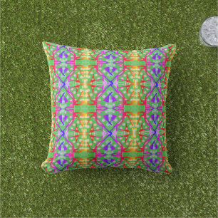 Coussin Motif multicolore coloré