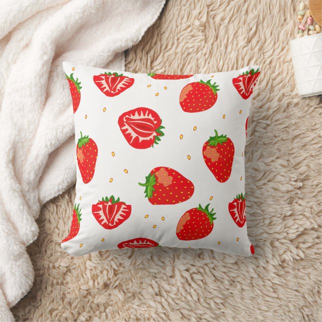 Coussin Motif mûre fraise (Couverture)