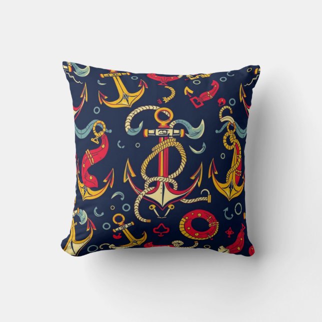 Coussin Motif nautique (Recto)