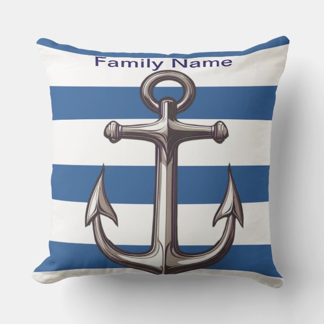 Coussin Motif nautique (Recto)