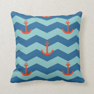 Coussin Motif nautique de Chevron