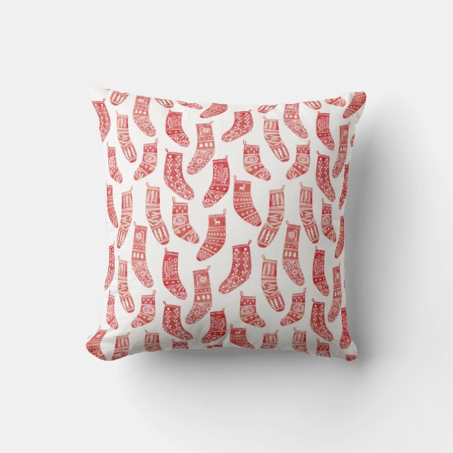 Coussin Motif norvégien des restes de Noël (Recto)