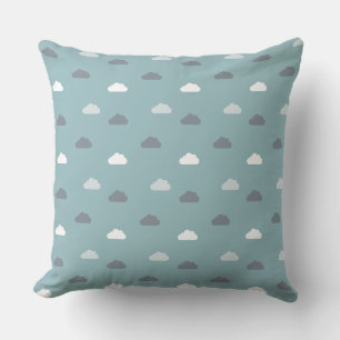 Coussin Motif Nuage Jours Bleus