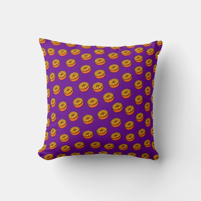 Coussin Motif Orange (Recto)
