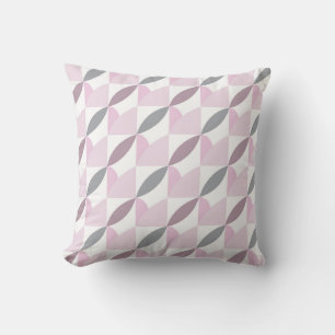 Coussin motif pastel géométrique