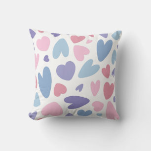Coussin Motif Pastel Heart Scatter