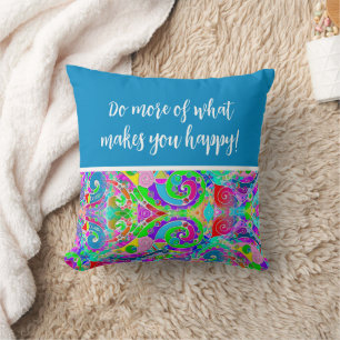 Coussin Motif Peint À La Main Et Numériquement Art 22