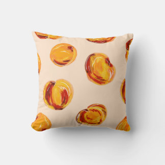 Coussin Motif PixelatedDino Peach