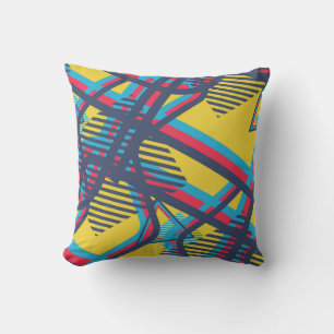Coussin Motif Pop Art sans soudure. Texture couleur Abstra