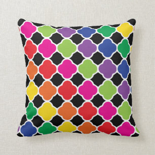 Coussin Motif psychédélique d'impression de Quatrefoil