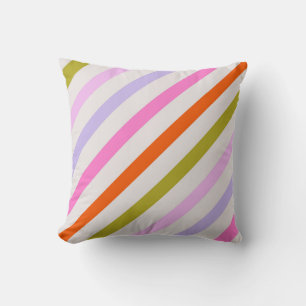 Coussin Motif rayé coloré