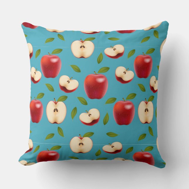 Coussin Motif Red Apple (Recto)